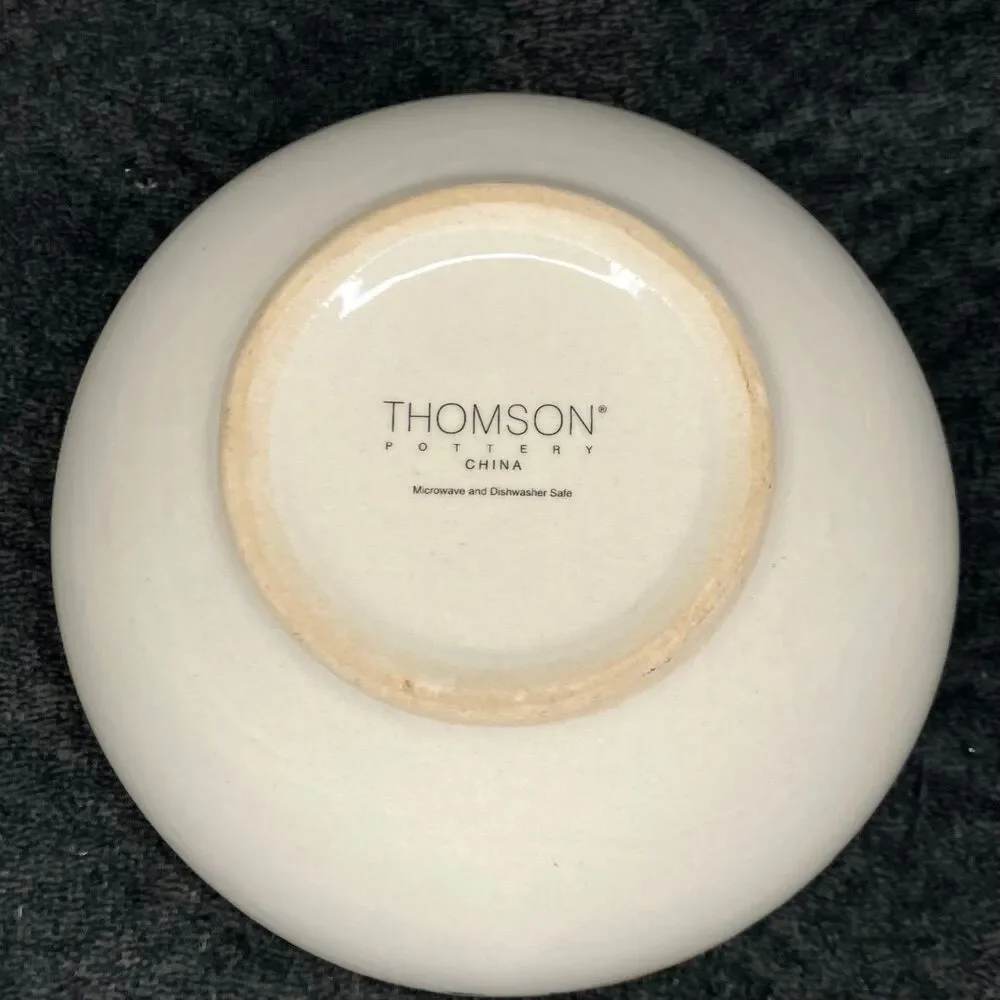 Thomson Pottery Country Birdhouse Vines Set of 3 Soup / Cereal Bowls 6 1/8